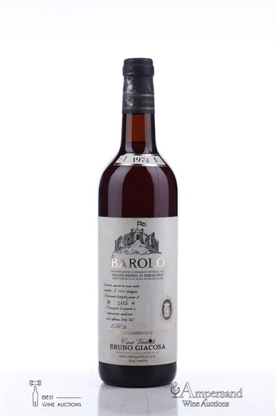 BAROLO VIGNA RIONDA 1974 - Bruno Giacosa  - 1 Bottle