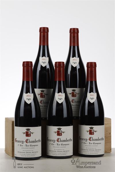 GEVREY CHAMBERTIN LES CHAMPEAUX 2012 - Denis Mortet - 5 Bottles