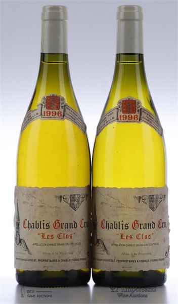 CHABLIS CLOS 1996 - Vincent Dauvissat - 2 Bottles