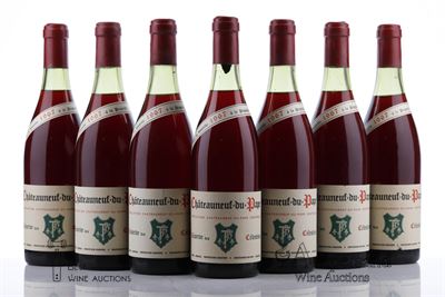 CHATEAUNEUF DU PAPE RESERVE DES CELESTINS 1967 - Marcel Bonneau - 7 Bottles