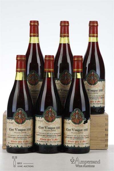 CLOS VOUGEOT 1981 - Tastevin - Grivelet - 6 Bottles
