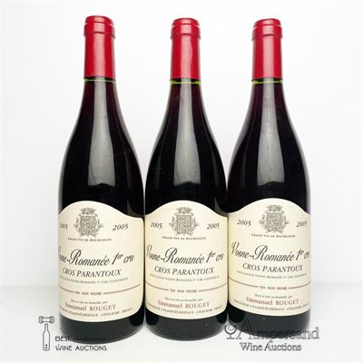 VOSNE ROMANEE CROS PARANTOUX 2005 - Emmanuel Rouget - 3 Bottles
