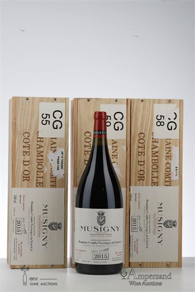 MUSIGNY CUVEE VIEILLES VIGNES 2015 - Comte de Vogue - 3 Magnums - Owc 1