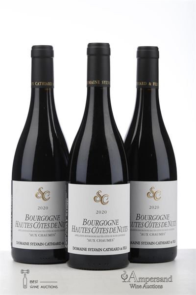 BOURGOGNE HAUTES COTES DE NUITS AUX CHAUMES 2020 - Sylvain Cathiard - 3 Bottles