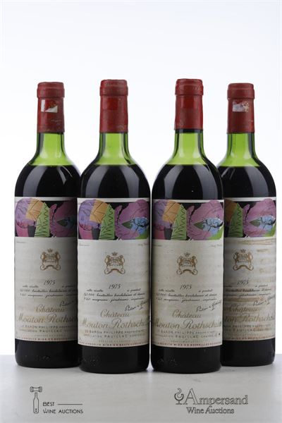 MOUTON ROTHSCHILD 1975 - Mc - 4 Bottles