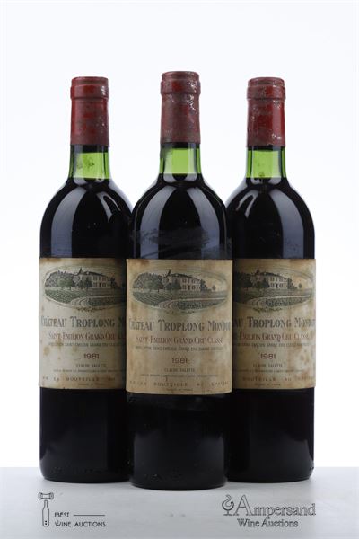 TROPLONG MONDOT 1981 - Mc - 3 Bottles