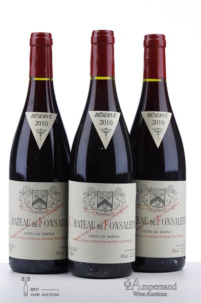 CHATEAU DE FONSALETTE 2010  - 3 Bottles