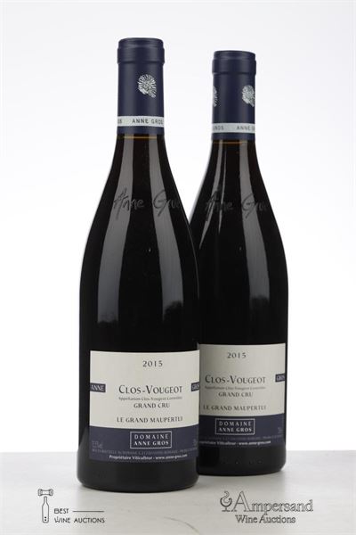 CLOS VOUGEOT LE GRAND MAUPERTUI 2015 - Anne Gros - 2 Bottles