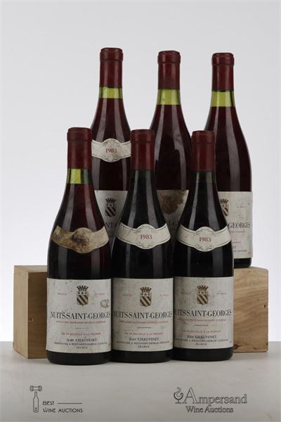 NUITS ST GEORGES 1983 - Jean Chauvenet - 6 Bottles