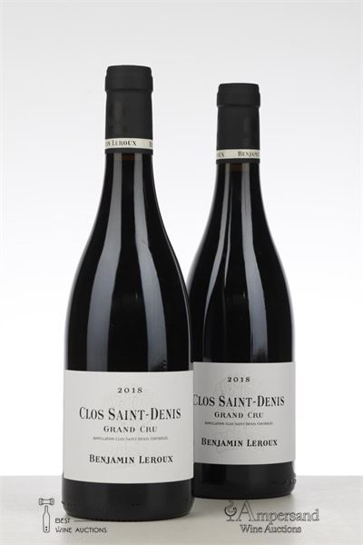 CLOS ST DENIS 2018 - Benjamin Leroux - 2 Bottles