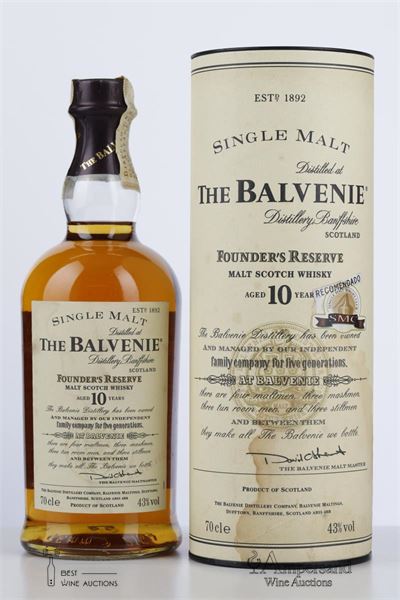 BALVENIE 10 Y FOUNDER'S RESERVE  - Alc 43% 1 Bottle