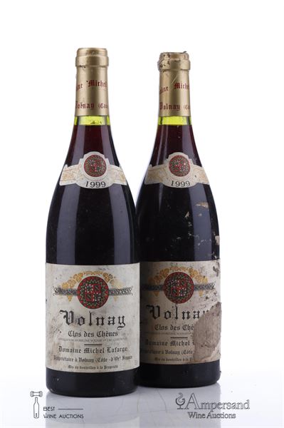 VOLNAY CLOS DES CHENES 1999 - Michel Lafarge - 2 Bottles