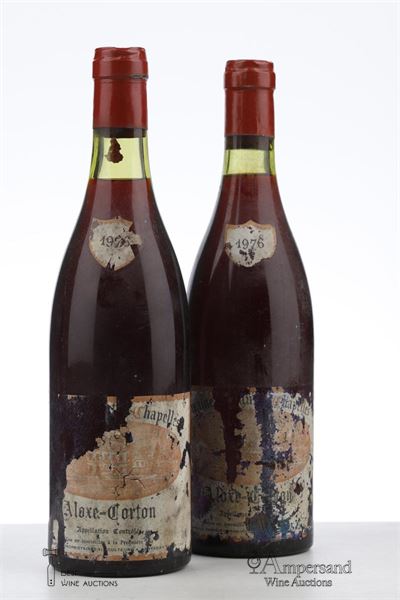 ALOXE CORTON 1976 - Domaine des Hautes Chapelles - 2 Bottles