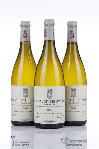 MEURSAULT GENEVRIERES 2004 - Comtes Lafon - 3 Bottles
