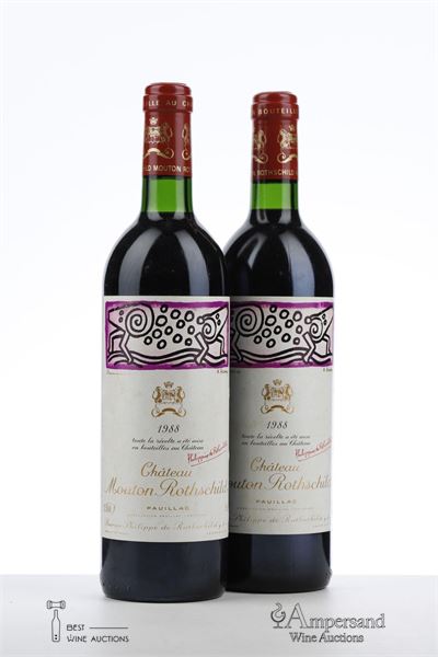 MOUTON ROTHSCHILD 1988 - Mc - 2 Bottles