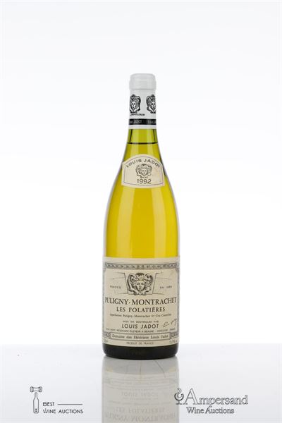 PULIGNY MONTRACHET LES FOLATIERES 1992 - Louis Jadot - 1 Bottle