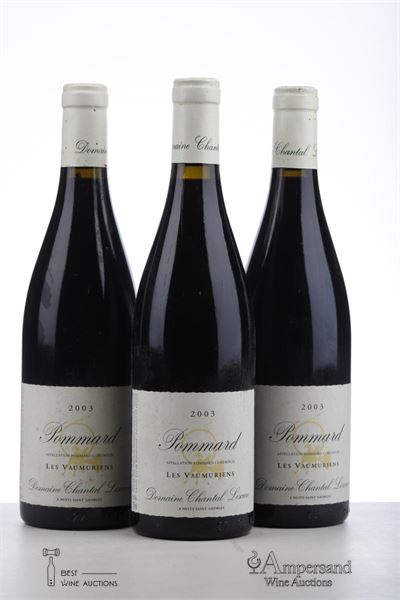 POMMARD LES VAUMURIENS 2003 - Chantal Lescure - 3 Bottles