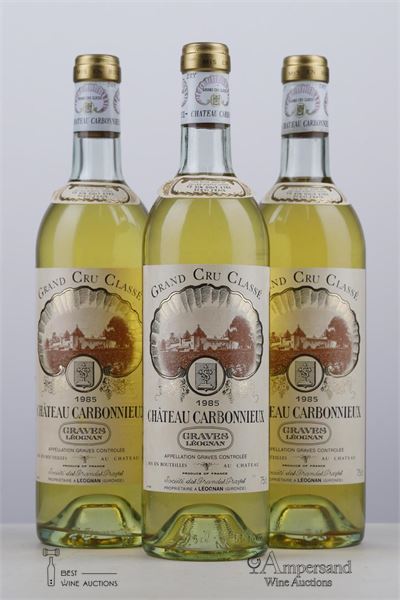 CARBONNIEUX BLANC 1985 - Mc - 3 Bottles