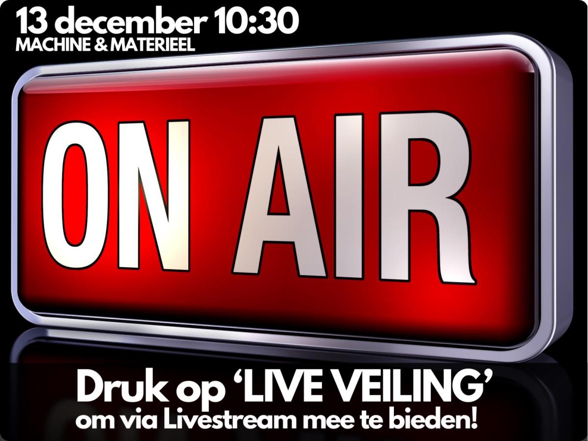 13 DECEMBER 10.30 | BIDCONNECT LOCATIE GENNEP VEILING
