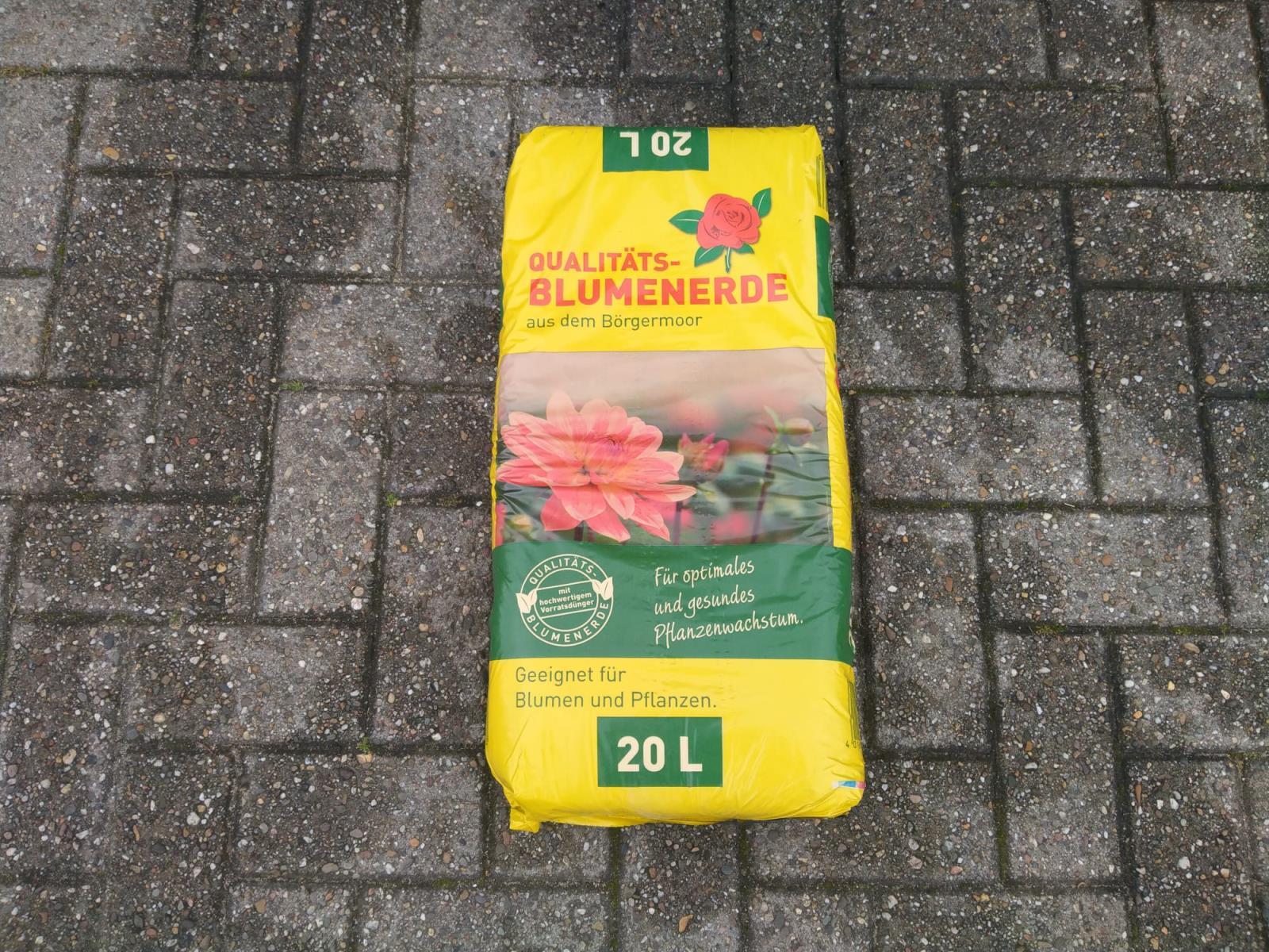 Blumenerde 20 liter, 120 stuks op Europallet