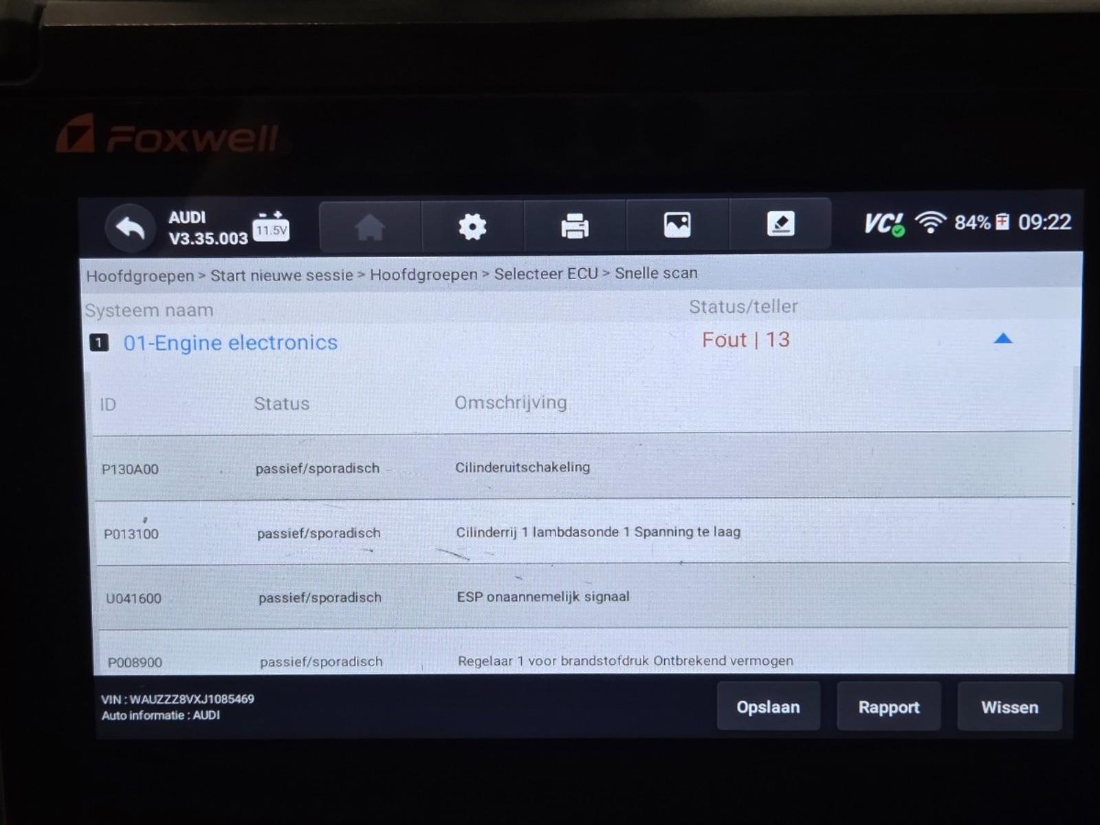 Audi A3 Limousine 2.0 TFSI S3 quattro Pro Line Plus | 2018 | 178.375 km | Automaat | P657ZD | NAP: Geen oordeel