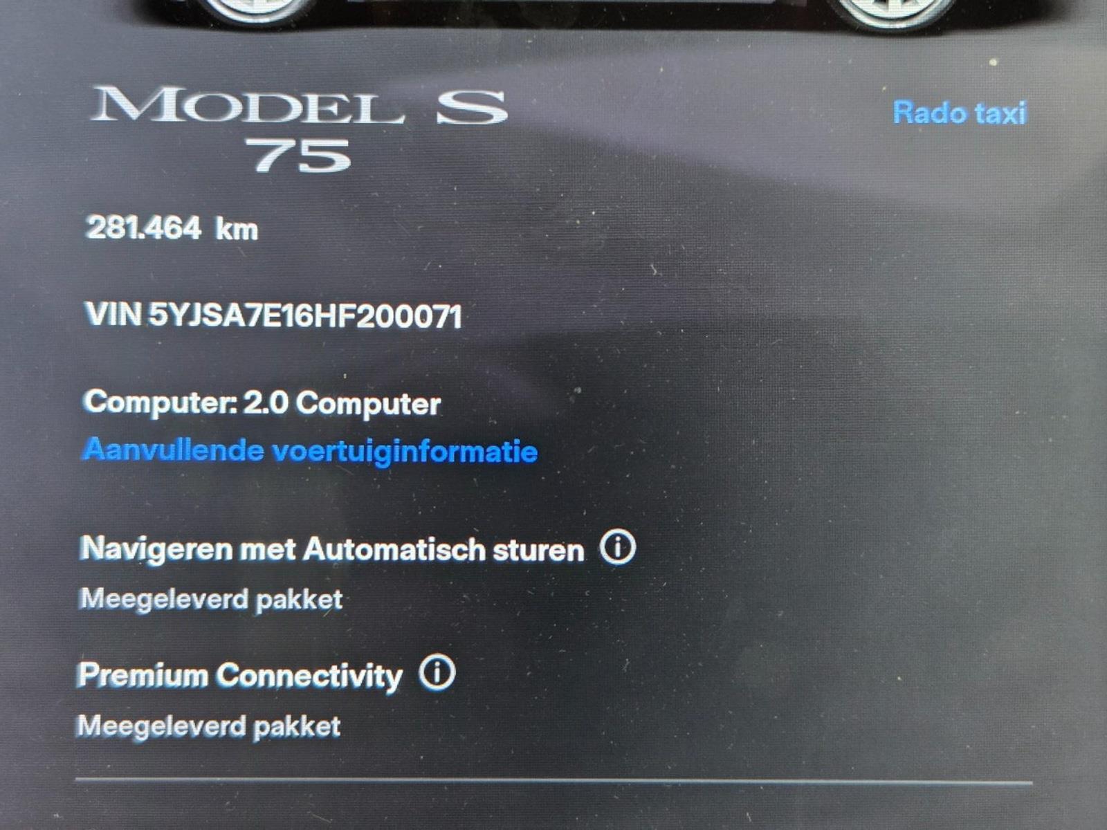 Tesla Model S 75 Base | 2017 | 281.464 km | Automaat | PN012L | NAP: Logisch