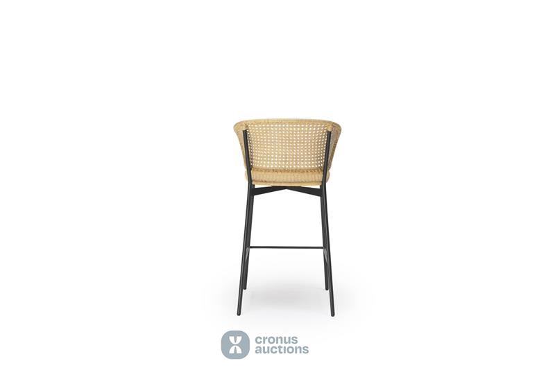 Gorm stool with backrest