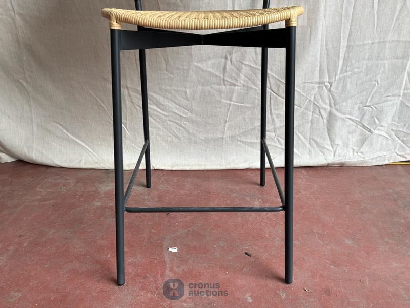 Gorm stool with backrest