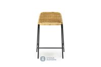 Kakï stool with backrest