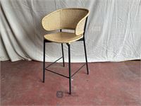 Gorm stool with backrest