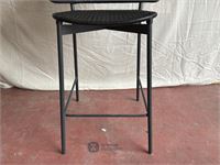 Gorm stool with backrest