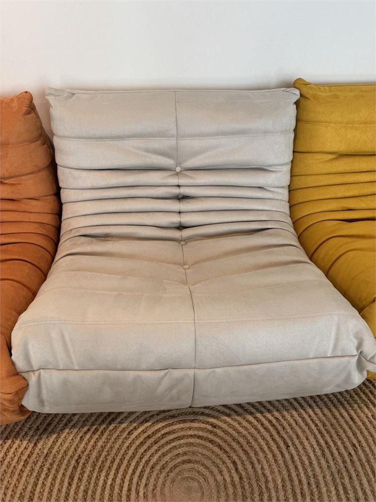 1x Design Fauteuil Taupe L
