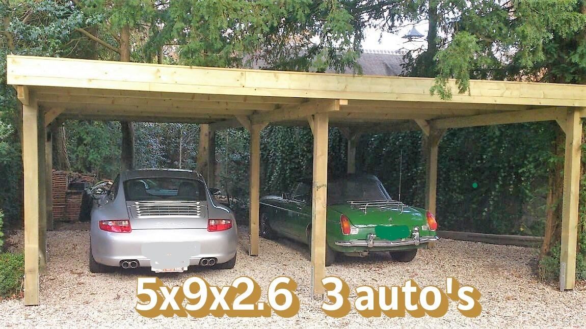 Carport 3 Autos 5x9x2,6