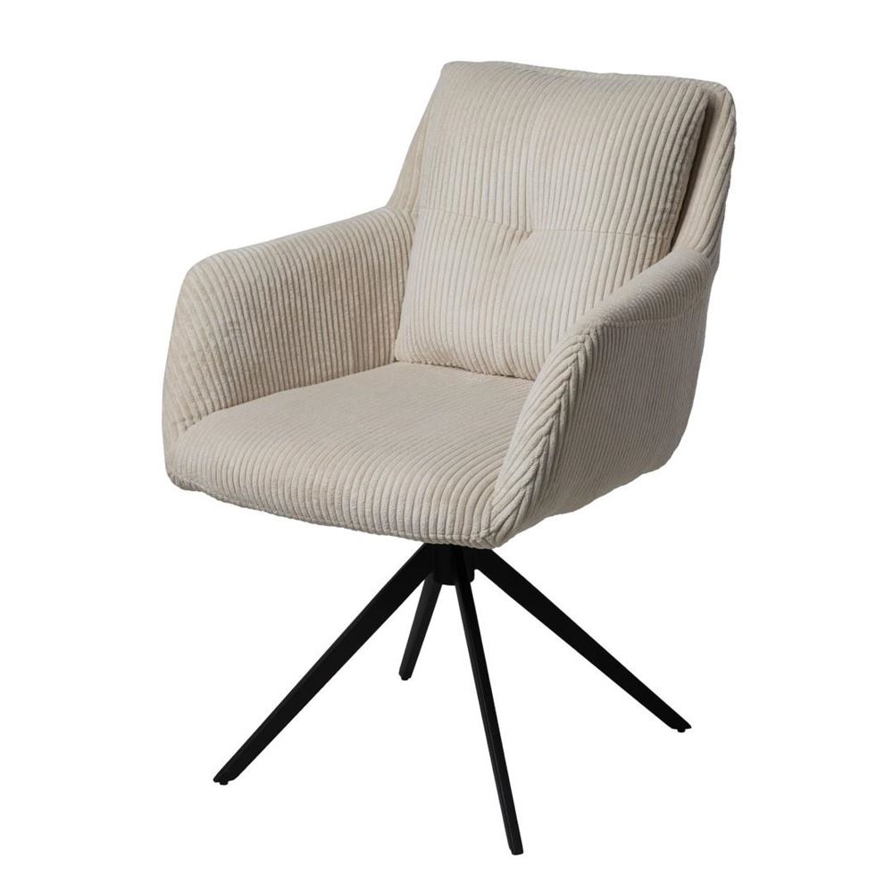 6x Design Eetkamerstoelen Cream