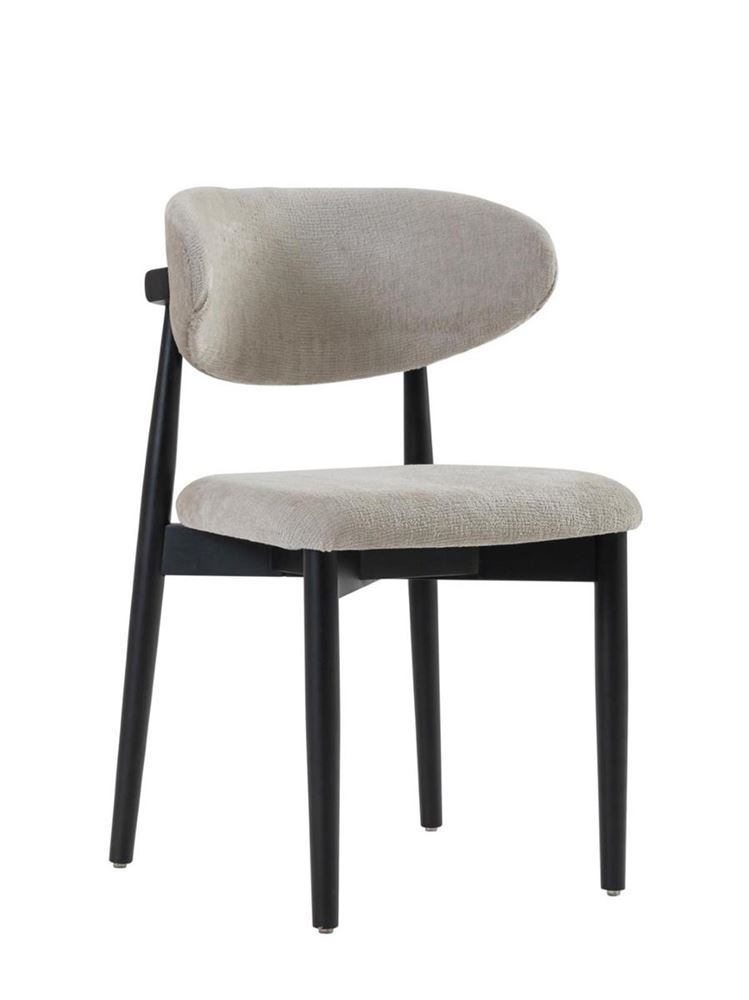 6x Design Eetkamerstoelen Zwart
