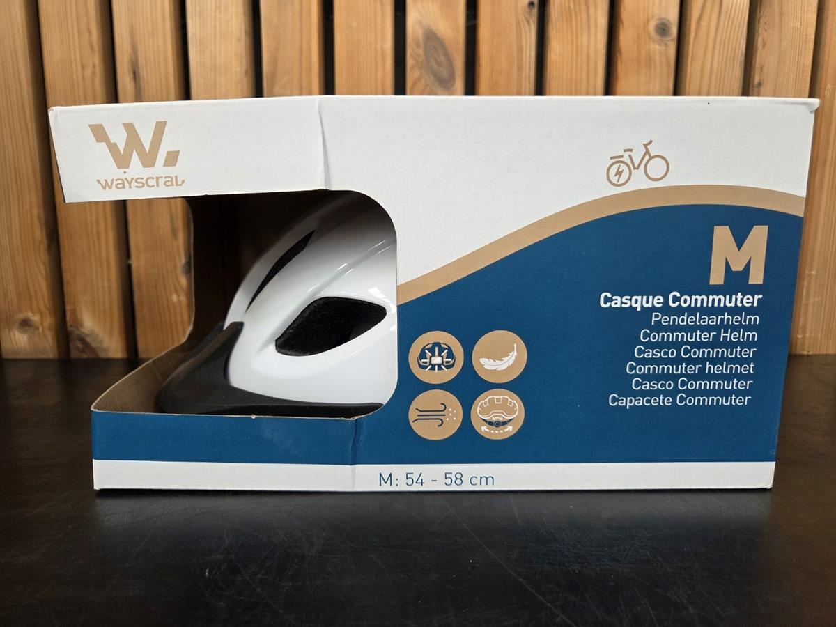 1 Fietshelm Wit Medium – kavel bij Hammertime