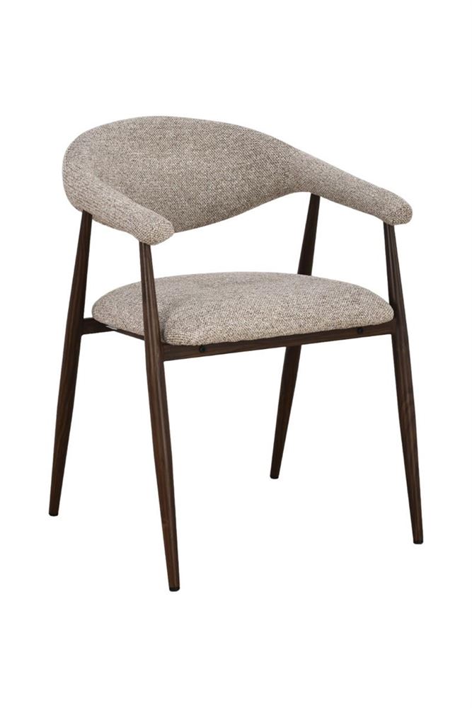 4x Design Eetkamerstoelen Walnut