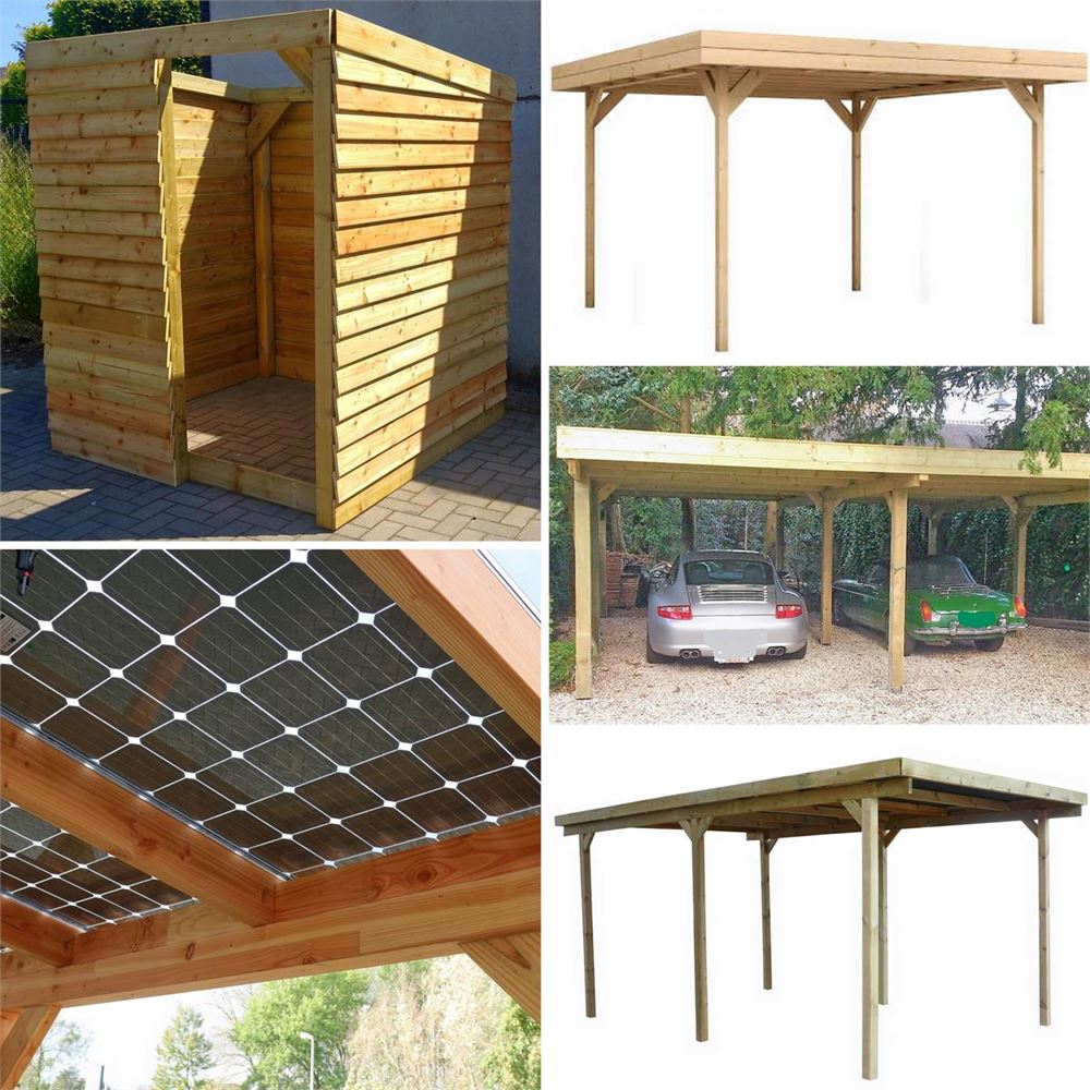 Carports En Rondhout Ophaling; Hamont-Achel