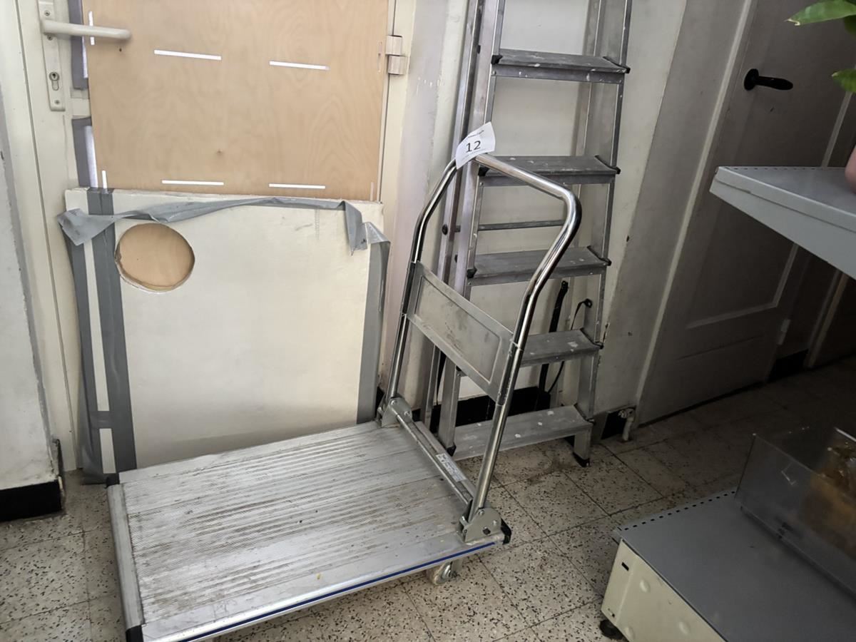2x Trapladder Nn & Verrijdbare Kar