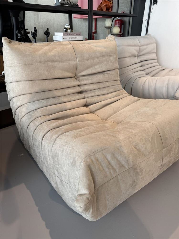 1x Design Fauteuil Beige L