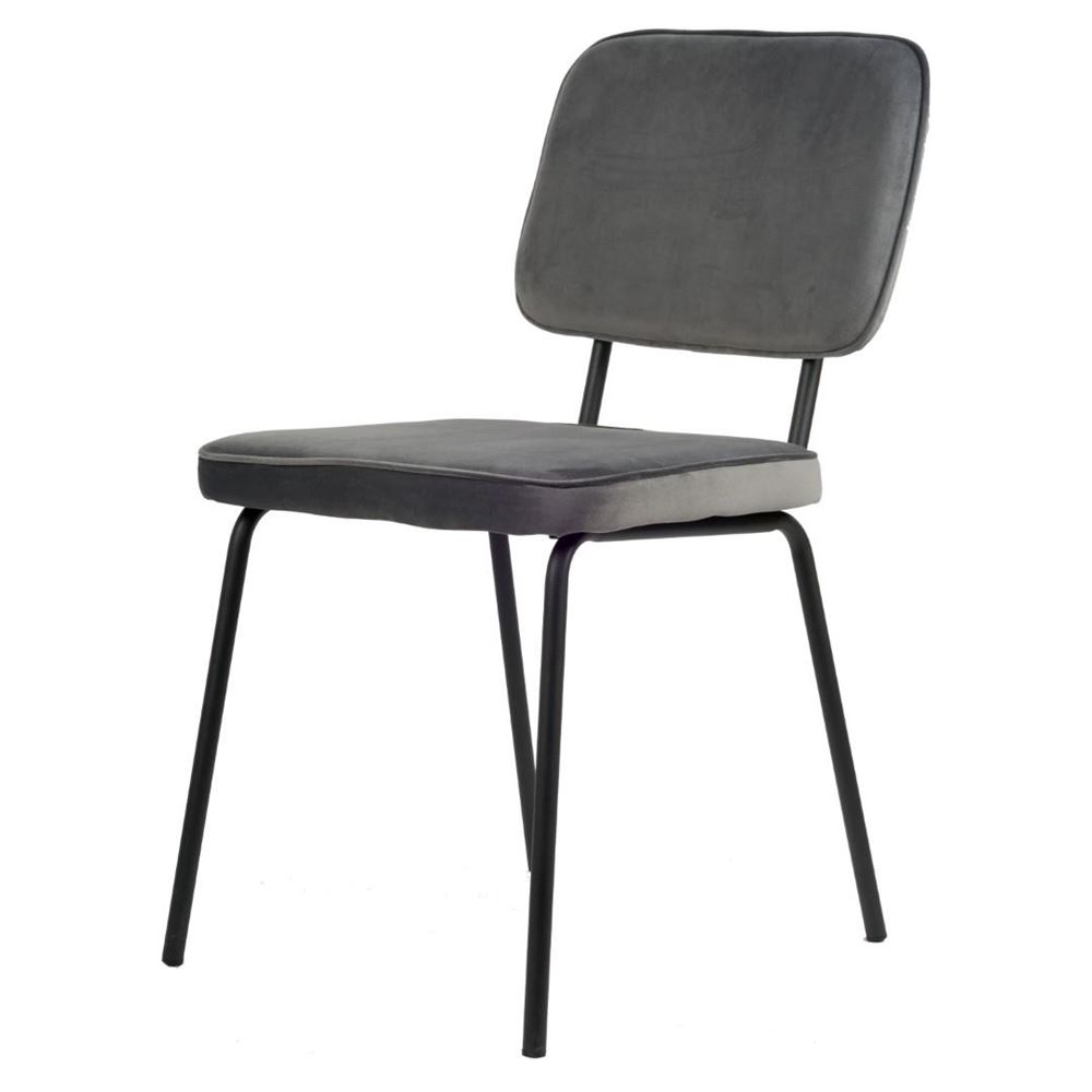 6x Design Eetkamerstoelen Grijs