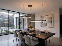 [01190] Orien Design Pendant Lamp Sand Black 80cm&40cm Duo Ring 50w Led Cct 3 Colour & 3-Step Dimming – foto 3 – kavel bij Hammertime, Puurs