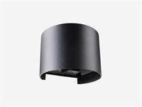 [01204] 7w Led Black Wall Lamp Round Dual Light Adjustable Waterproof – foto 2 – kavel bij Hammertime, Puurs