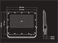 [01108] 100w 3000k Led Floodlight With Lens Waterproof – foto 6 – kavel bij Hammertime, Puurs