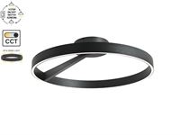 [01210p] Arcao Design Ceiling Lamp Black 60cm 40w Led Cct 3 Colour & 3 Step Dimming – kavel bij Hammertime, Puurs