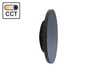 [01210] 8.5w Led Wall Light Round Design 3in1 Colour Cct Sand Black – foto 2 – kavel bij Hammertime, Puurs