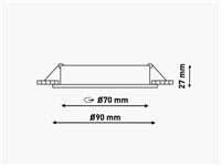 [00912] Gu10 Recessed Fixture, Chrome, With Lamp Holder – foto 8 – kavel bij Hammertime, Puurs