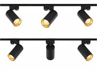 [03005] 2 Metre Track System With 6 Pcs Track Spot Gu10 Socket With Ring – foto 2 – kavel bij Hammertime, Puurs