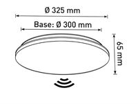 [01185] 24w Cct 3-Colour Surface-Mounted Led Panels Splashproof With Sensor – foto 5 – kavel bij Hammertime, Puurs