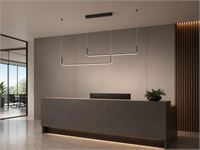 [01213] Alura Linear Pendant Lamp Sand Black 100cm&100cm Duo Line 40w Led Cct 3 Colour & 3 Step Dimming – foto 4 – kavel bij Hammertime, Puurs